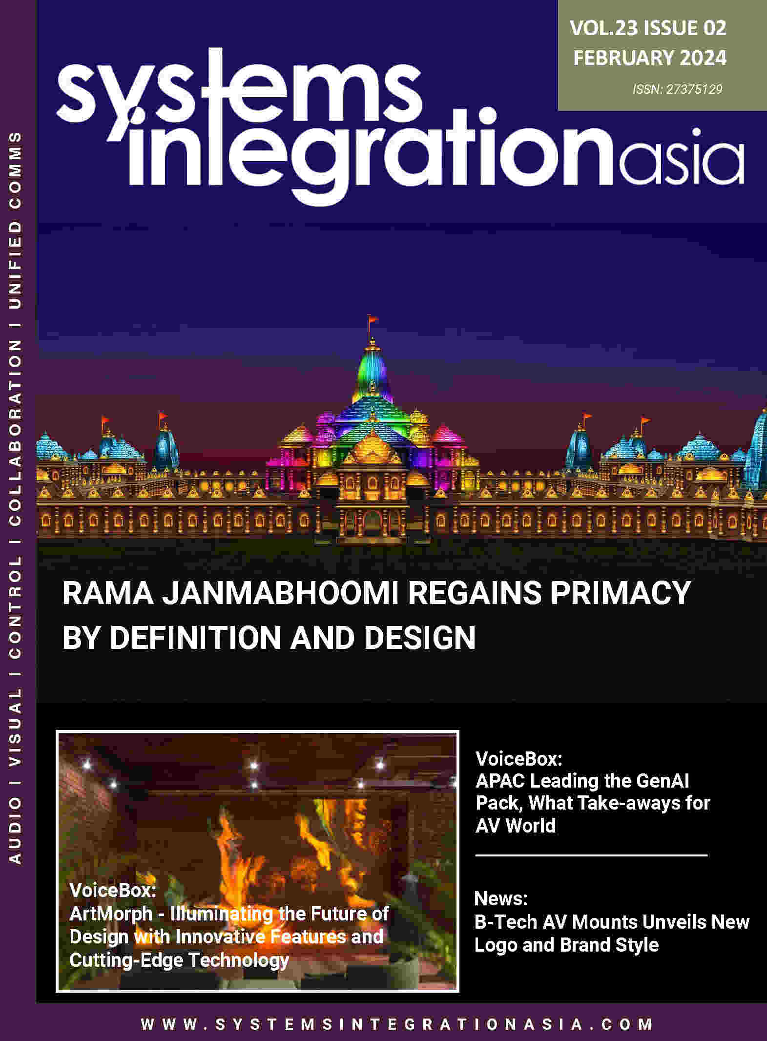 Audio Visual Integration Digital Magazine Asia Singapore   SIA FEBRUARY 2024 COVER 